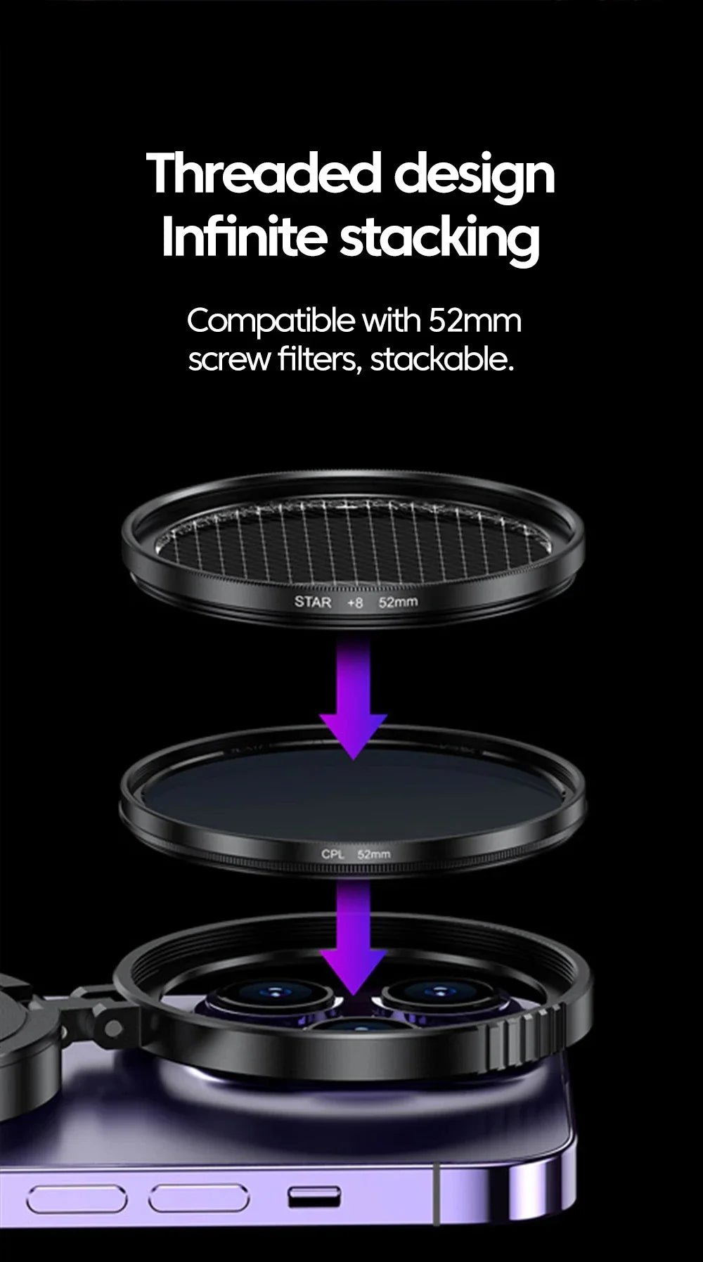 Magnetic Camera Lens Filter