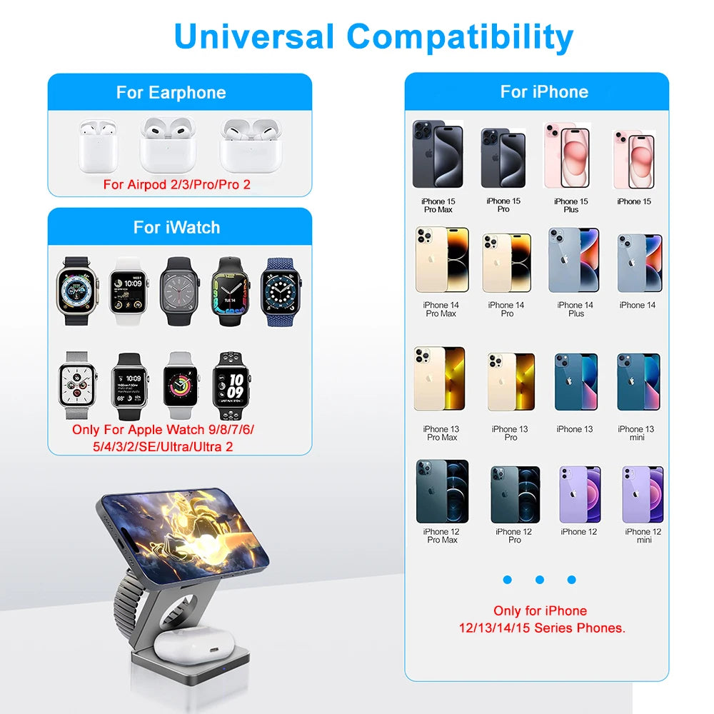 3-in-1 Wireless Charger